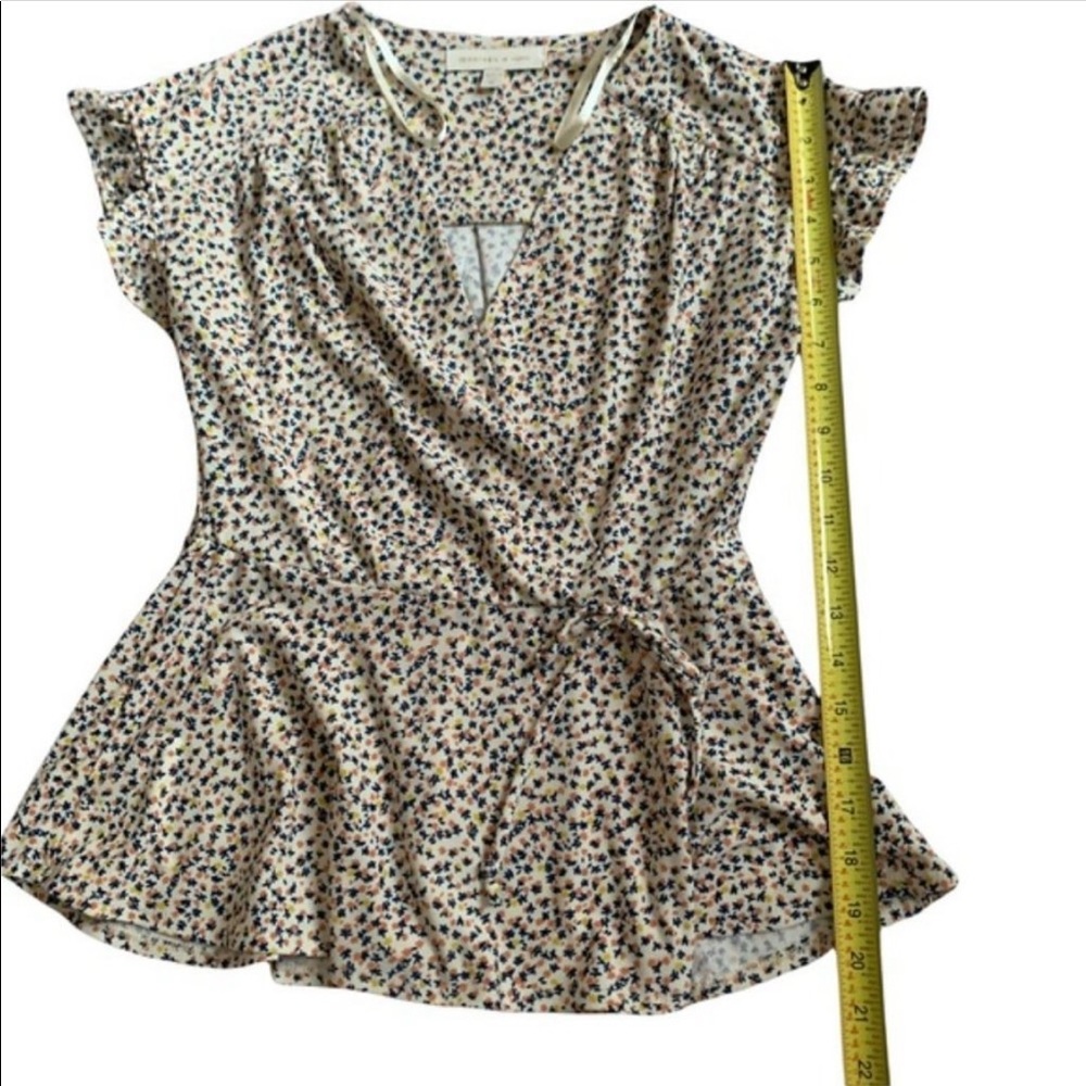 Floral Monteau Blouse Size Medium - Picture 5 of 8